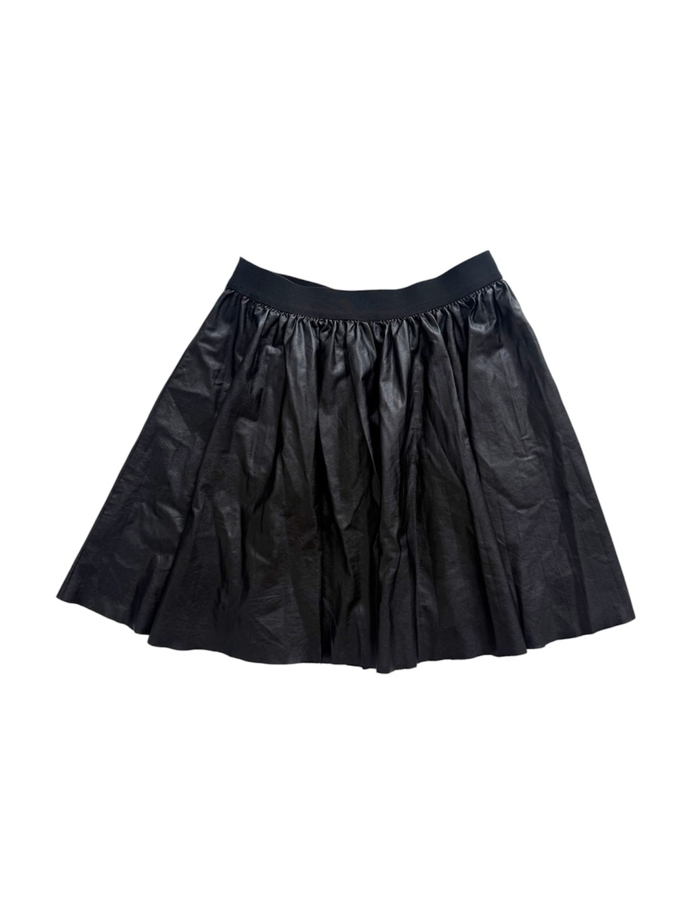 Truly Me by Sara Sara Black Faux Leather Skirt size 12